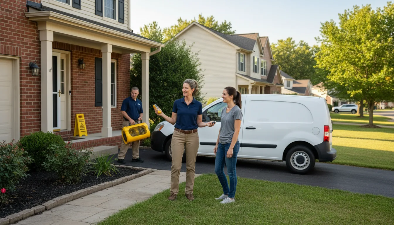 Residential water damage restoration in Jupiter, FL